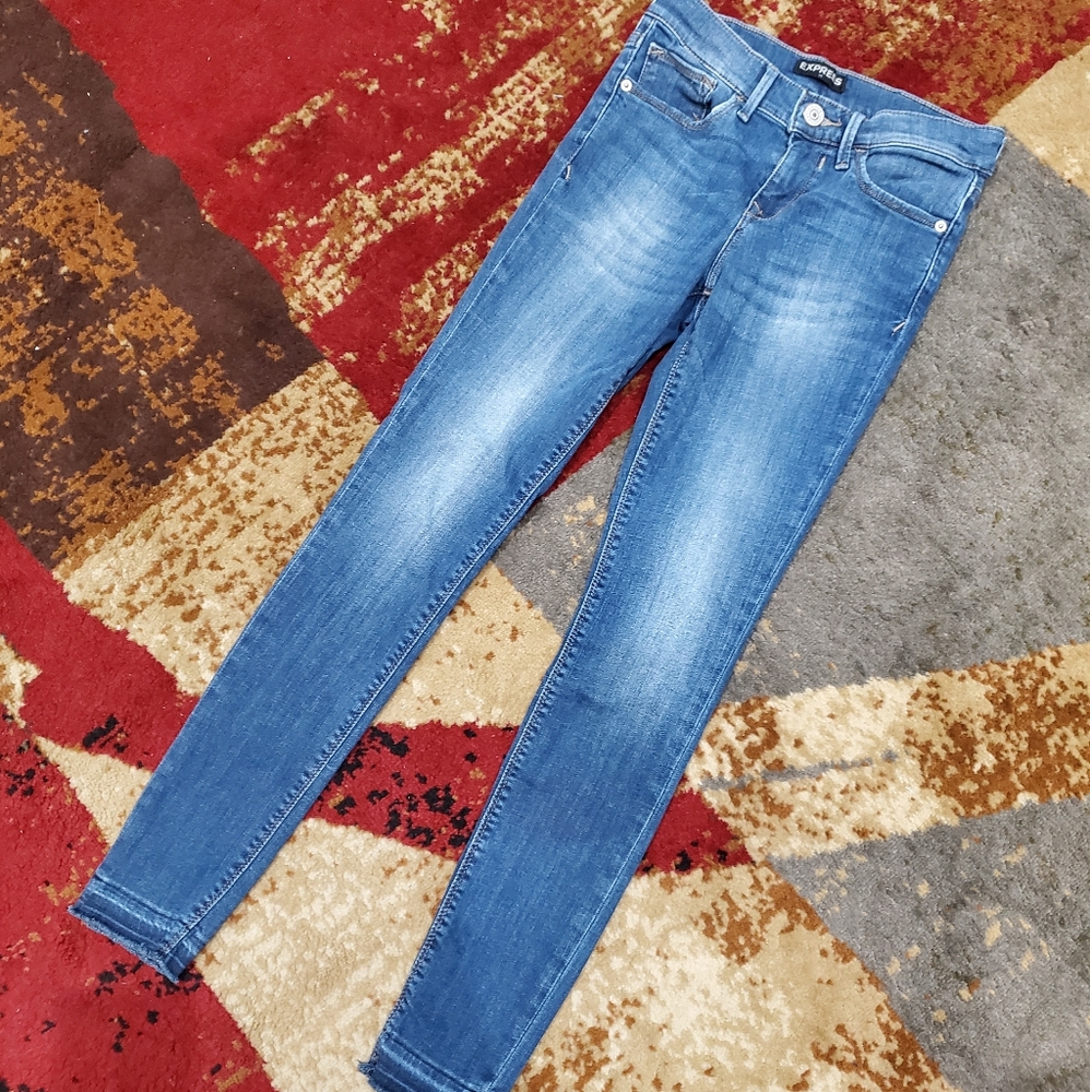 Express Mid Rise Jean Leggings